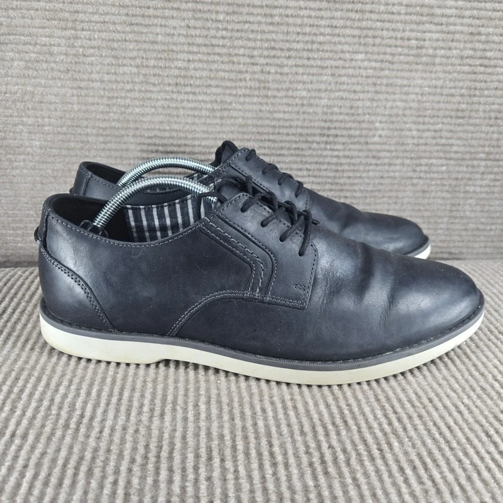 Sperry Mens 12M Navy Blue Leather STS22074 Lace Up Oxford Shoes‎